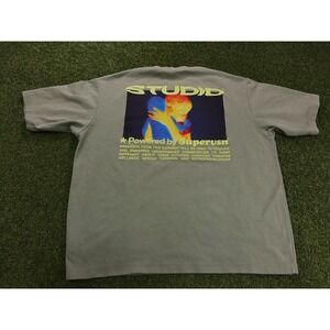 Studio Powered By Supervsn T-Shirt‎ Mens Large Sage Green Graphic Everyday Wear